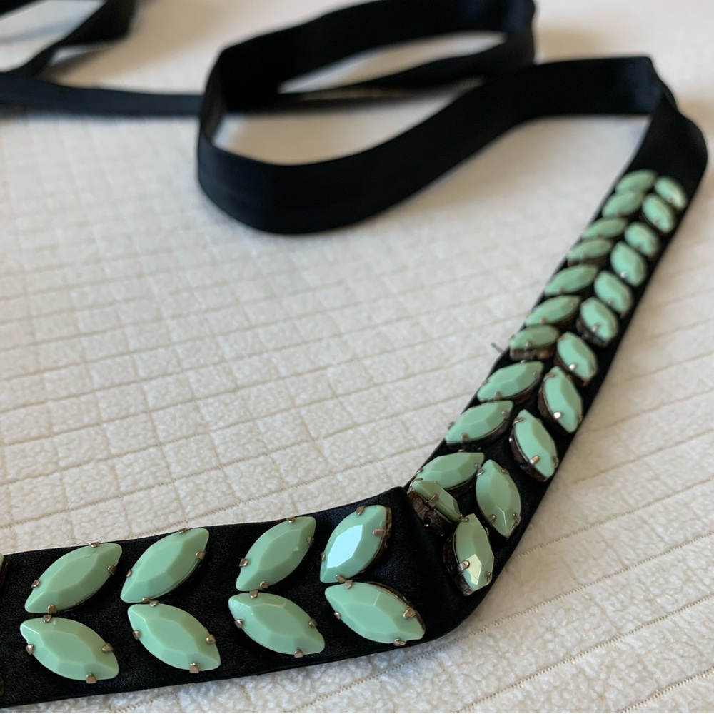 J Crew beaded ribbon sash belt - Picture 2 of 9